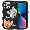 iPhone 12 Pro Tom and Jerry 3D Cartoon Silicone Soft Back Cover Case