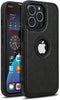 iPhone 15 Pro Max Luxury Leather Case Protective Back Cover (Black)
