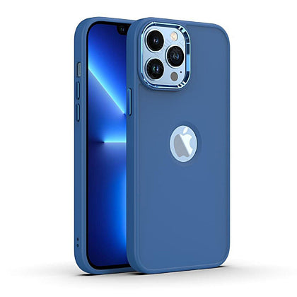 iPhone 12 Pro Ultra Hybird Ring Silicone Matte Back Case Cover Anti-Shock Drop Protection (Royal Blue)