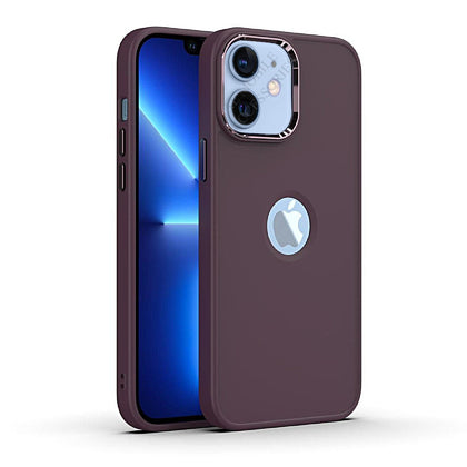 iPhone 11 Ultra Hybird Ring Silicone Matte Back Case Cover Anti-Shock Drop Protection (Deep Purple)