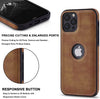 iPhone 13 Pro Max Luxury Leather Case Protective Back Cover (Brown)