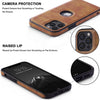 iPhone 15 Pro Luxury Leather Case Protective Back Cover (Brown )