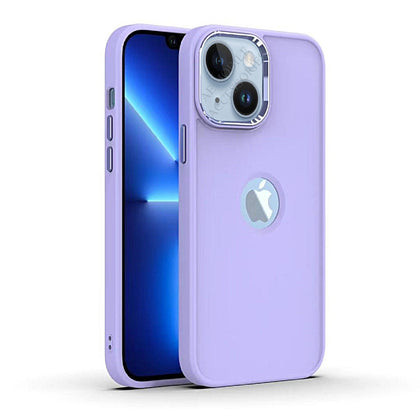 iPhone 13 Ultra Hybird Ring Silicone Matte Back Case Cover Anti-Shock Drop Protection (Light Purple)