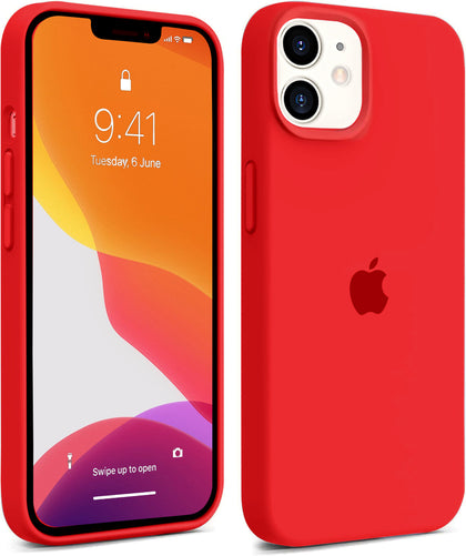 iPhone 11 Original Silicone Logo Back Cover Case Red
