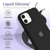 iPhone 11 Original Silicone Logo Back Cover Case Black