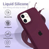 iPhone 11 Original Silicone Logo Back Cover Case Plum