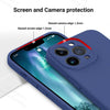 iPhone 14 Pro Max Silicone Back Case Cover Anti-Shock Full Body Protection With Logo View (Midnight Blue)