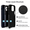 iPhone 13 Pro Max Silicone Back Case Cover Anti-Shock Full Body Protection With Logo View ( Black)