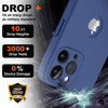 iPhone 14 Pro Max Silicone Back Case Cover Anti-Shock Full Body Protection With Logo View (Midnight Blue)