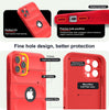 iPhone 14 Pro Max Rugged Armor Hybird Silicone Back Cover Case Red