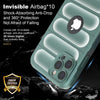 iPhone 13 Pro Rugged Armor Hybird Silicone Back Cover Case Green