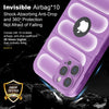 iPhone 14 Pro Rugged Armor Hybird Silicone Back Cover Case Purple