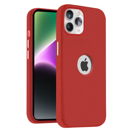 iPhone 15 Pro Max Original Leather Hybird Back Cover Case Red