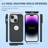 iPhone 14 Plus Heat Dissipation Grid Slim Back Cover Case Black