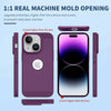 iPhone 14 Plus Heat Dissipation Grid Slim Back Cover Case Deep Purple
