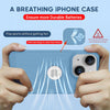 iPhone 14 Plus Heat Dissipation Grid Slim Back Cover Case Serria Blue