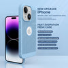 iPhone 14 Plus Heat Dissipation Grid Slim Back Cover Case Serria Blue