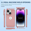 iPhone 14 Plus Heat Dissipation Grid Slim Back Cover Case Sand Pink