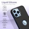 iPhone 12 Pro Ultra Hybird Ring Silicone Matte Back Case Cover Anti-Shock Drop Protection (Black)