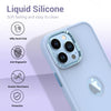 iPhone 12 Pro Ultra Hybird Ring Silicone Matte Back Case Cover Anti-Shock Drop Protection (Serria Blue)
