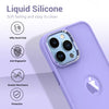 iPhone 12 Pro Ultra Hybird Ring Silicone Matte Back Case Cover Anti-Shock Drop Protection (Light Purple)