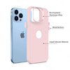 iPhone 12 Pro Ultra Hybird Ring Silicone Matte Back Case Cover Anti-Shock Drop Protection (Sand Pink)