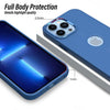 iPhone 12 Pro Ultra Hybird Ring Silicone Matte Back Case Cover Anti-Shock Drop Protection (Royal Blue)