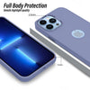 iPhone 13 Pro Ultra Hybird Ring Silicone Matte Back Case Cover Anti-Shock Drop Protection (Lavender Grey)
