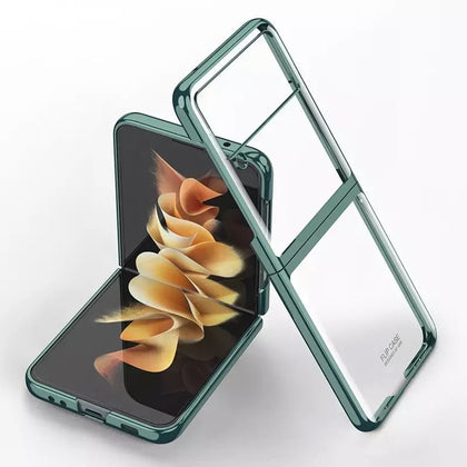 Samsung Galaxy Z Flip3 5G Crome Hard Pc Glossy Case Cover Green