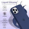 iPhone 15 Pro Original Silicone Logo Back Cover Case Midnight Blue
