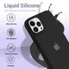 iPhone 15 Pro Original Silicone Logo Back Cover Case Black