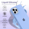 iPhone 12 Pro Original Silicone Logo Back Cover Case Serria Blue