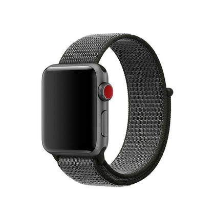 Nylon loop strap band for Apple Watch 49 mm Series Ultra / Ultra 2 /  44mm 45mm Series 9 8 7 6 5 4  SE SE 2 Gen Grey Black