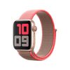Nylon loop strap band for Apple Watch 49 mm Series Ultra / Ultra 2 /  44mm 45mm Series 9 8 7 6 5 4  SE SE 2 Gen Neon Pink