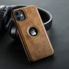 iPhone 12 Luxury Vegan Leather Case Protective Vintage Back Cover
