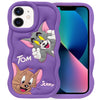 iPhone 11 Tom and Jerry 3D Cartoon Silicone Soft Back Cover Case