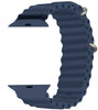 Ocean Silicone Loop Strap Band for Apple Watch 49 mm Series Ultra / Ultra 2 /  44mm 45mm Series 9 8 7 6 5 4  SE SE 2 Gen Dark Blue (Watch not included)