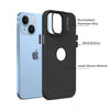 iPhone 13 Ultra Hybird Ring Silicone Matte Back Case Cover Anti-Shock Drop Protection (Black)