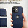 iPhone 12 Luxury Vegan Leather Case Protective Vintage Back Cover