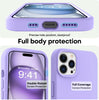iPhone 12 Pro Liquid Silicone Microfiber Lining Soft Back Cover Case Elegant Purple
