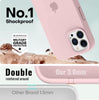iPhone 12 Pro Liquid Silicone Microfiber Lining Soft Back Cover Case Sand Pink