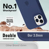 iPhone 12 Pro Liquid Silicone Microfiber Lining Soft Back Cover Case Midnight Blue