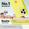 iPhone 12 Pro Liquid Silicone Microfiber Lining Soft Back Cover Case Yellow