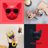 LiKGUS for Apple AirPods 1 & 2 Case Cartoon  RED Goggle Dog Silicone Case Cover