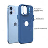 iPhone 12 Ultra Hybird Ring Silicone Matte Back Case Cover Anti-Shock Drop Protection (Royal Blue)