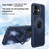 iPhone 12 Defence Series Armor Heat Dissipation Stand Case Back Cover With Magsafe Magnetic Shell Blue