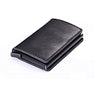 Carrken® RFID Blocking Business Credit / Debit Card Holder Automatic Pop Up Aluminum Leather Wallet (CZ078)