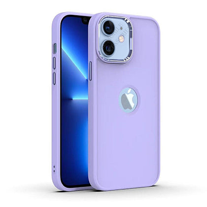 iPhone 12 Ultra Hybird Ring Silicone Matte Back Case Cover Anti-Shock Drop Protection (Light Purple)
