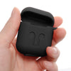 LiKGUS for Apple AirPods Case Silicone Shock Proof Protection Sleeve Cover with Clip (Black)