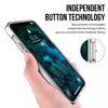 iPhone 13 Pro Max Crystal Clear Transparent Space Case With Metal Buttons PC Back Cover
